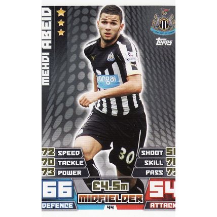 Match Attax Extra 2014/2015 44 Mehdi Abeid Newcastle United