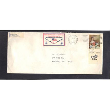Free Mason Label Cover 1533 10c Liotard CV03079