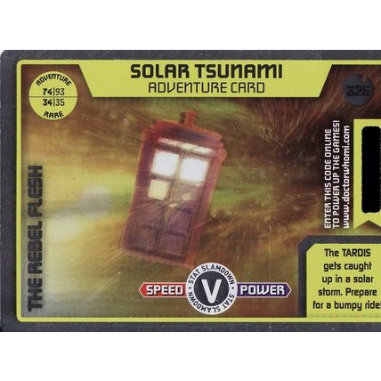 Doctor Who Monster Invasion Extreme TCG 325 Solar Tsunami Rare