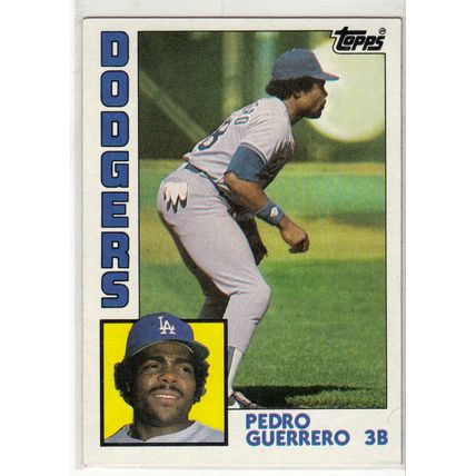 1984 Topps baseball card 90 Pedro Guerrero