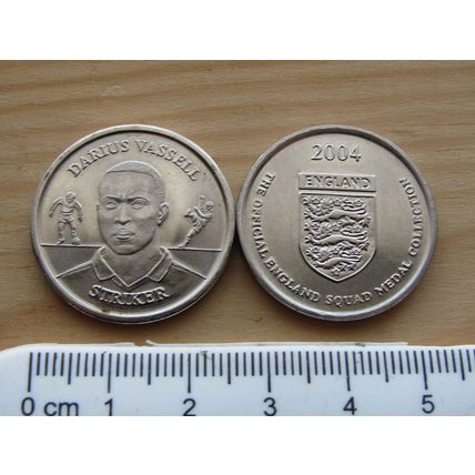 Sainsbury 2004 England Squad Darrius Vassell Token (e371)