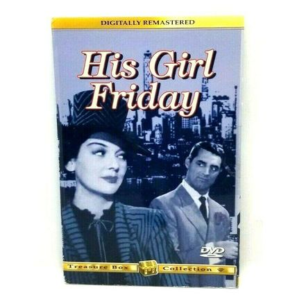 His Girl Friday DVD Treasure Box Coll. Cary Grant. Rosalind Russell. (L52)