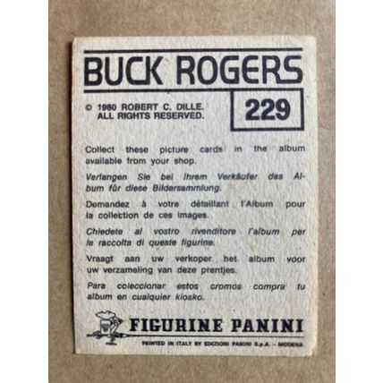 Buck Rogers Sticker # 229 (A) unused 1980 Panini