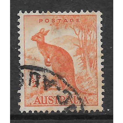 AUSTRALIA 1942 1/2d WALLAROO ORANGE SG 179 FINE USED#