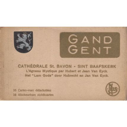 Gand France Angels Singing Jean Van Eyck Antique 16x Postcard Book
