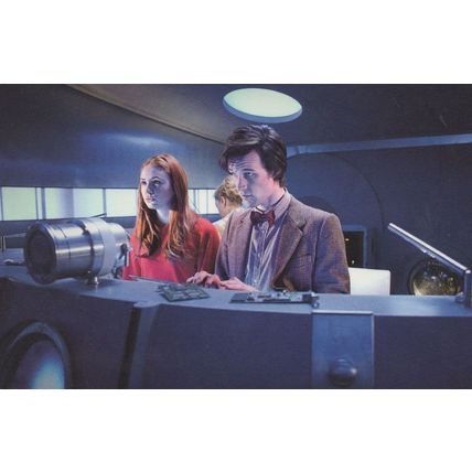 Dr Who Amy Pond & River Song On Byzantium Space Ship Postcard
