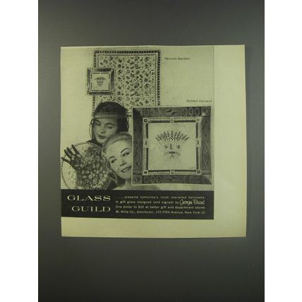 1956 Glass Guild Advertisement - Golden Harvest and Persian Garden