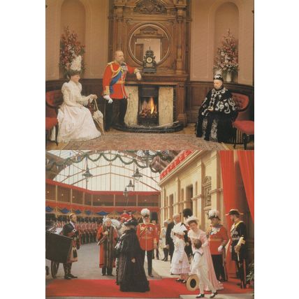 Queen Victoria 2x Madame Tussauds Royalty Waxwork Postcard s