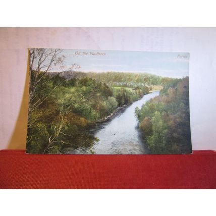 ON THE FINDHORN, MORAY, SCOTLAND unused antique postcard =