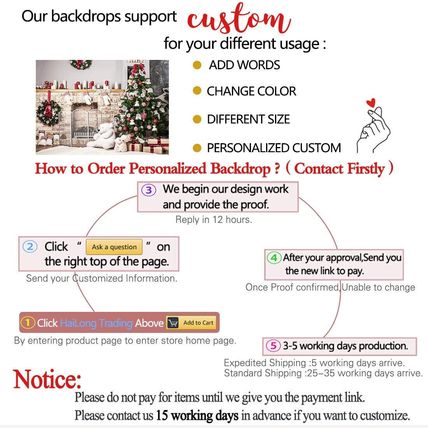 Allenjoy 7x5ft Winter/Christmas/Holiday Photography Background-NEW-SEALED-FAST