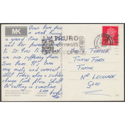 Multiview, Cornish Riviera, St Ives, Cornwall, 1969 - Murray King Postcard
