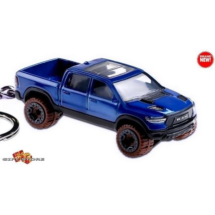 RARE KEYCHAIN BLUE DODGE RAM 1500 LIFTED TRUCK CUSTOM Ltd Ed. GREAT GIFT