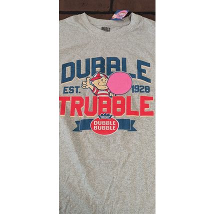 DUBBLE TRUBBLE Bubble Gum w/ Pud-2019 Gray T-shirt ~Licensed /Never Worn~ M L XL