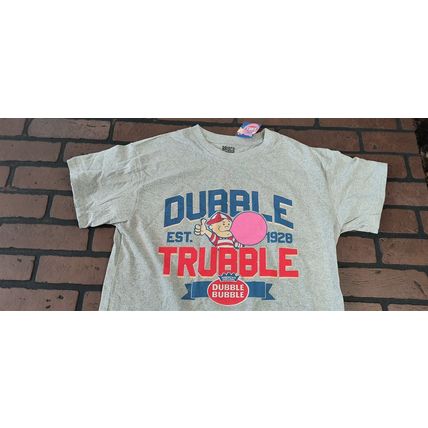 DUBBLE TRUBBLE Bubble Gum w/ Pud-2019 Gray T-shirt ~Licensed /Never Worn~ M L XL