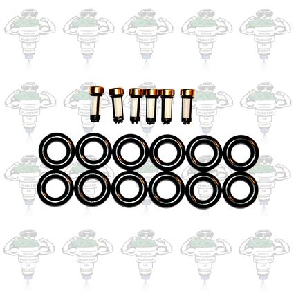 Bosch Denso Later Compatible 6 Cyl Jaguar Ford Vauxhall 14.5mm Seals - Kit 39