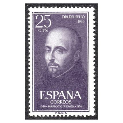 Spain 1955 [SLL] San Ignacio de Loyola. 25 cts (MNH)
