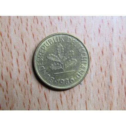 1986g 5 Pfennig Germany Coin