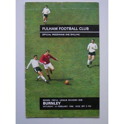 FULHAM v BURNLEY Div1 10/02/1968