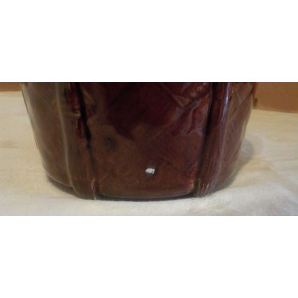 Vintage Brown Glazed Flower Pot Holder by Churchill, England
