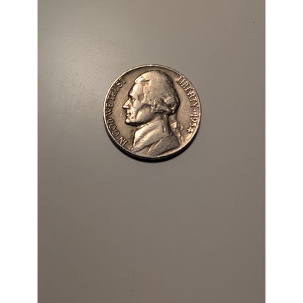 1954 d Jefferson nickel full date free shipping no reserve