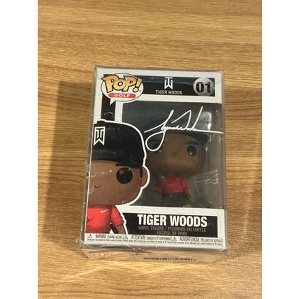 Funko Pop! Golf - Tiger Woods #01 Facsimile Laser Autographed (Box & Protector)