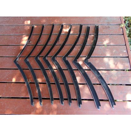 1940 40 Chrysler Grill Bars & Trim OEM 8 pc New Yorker Highlander Royal Windsor