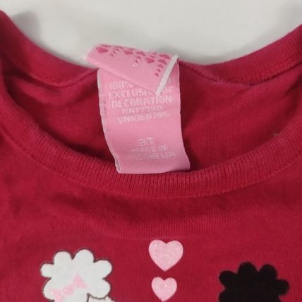 Target Girls Toddler Red Short Sleeve Shirt "Puppy Love" Sz 3T