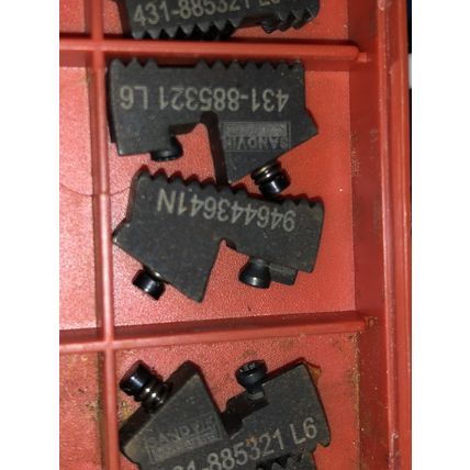 lot 10 SANDVIK 431-885321 L6,6E0926410 INSERT HOLDERS CLAMPS,EM