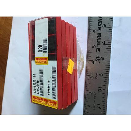 lot 10 SANDVIK 431-885321 L6,6E0926410 INSERT HOLDERS CLAMPS,EM