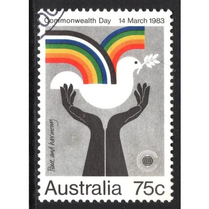 AUSTRALIA 1983: COMMONWEALTH DAY - 75c PEACE & HARMONY USED (G11)