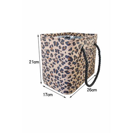 Leopard Waterproof Canvas Toiletry Bag