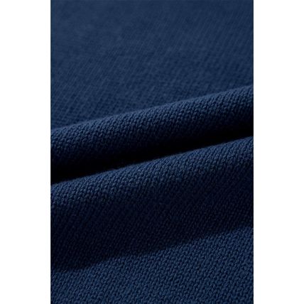 Sail Blue Star Pattern Drop Shoulder Knitted Sweater