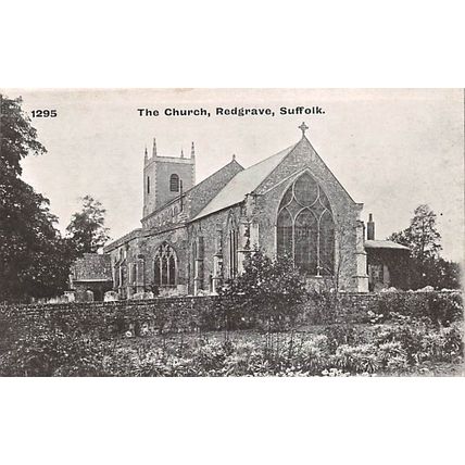 The Church, Redgrave, Suffolk : Pawsey printed postcard 1295