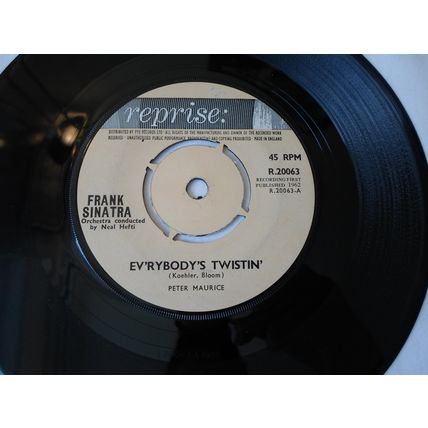 7"1962. FRANK SINATRA EV'RYBODY'S TWISTIN' .REPRISE R.20063.EXCELLENT