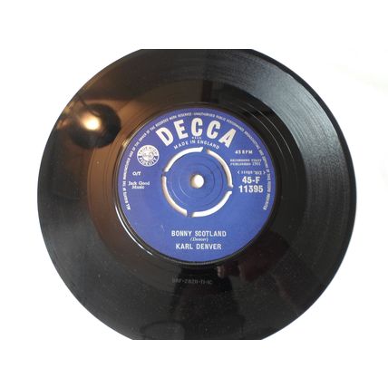 7" 1961. KARL DENVER. MEXICALI ROSE.DECCA F. 11395. BONNY SCOTLAND. EXCELLENT