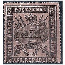 Transvaal 1883 SG172 3d Grey-Black/Rose Mounted Mint