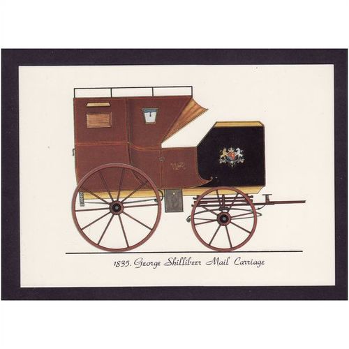 MAIL CARRIAGE 1835 GEORGE SHILLIBEER NO2RB RICHARD BLAKE'S MAIL COACH CARDS