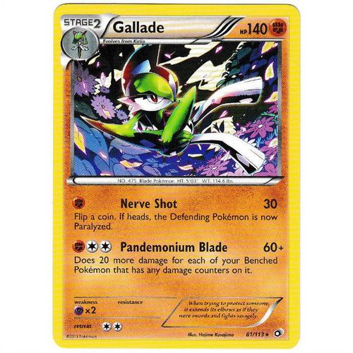 Pokemon B&W Legendary Treasures - #81/113 - Gallade