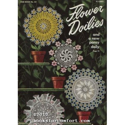 Flower Doilies and a new pansy doily, Star Book 64 [20903]