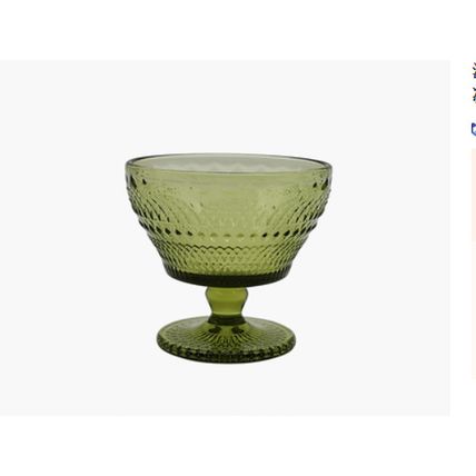 Glass Coffee Cup And Saucer Thick Heat-resistant Stained Retro Avocado Glass