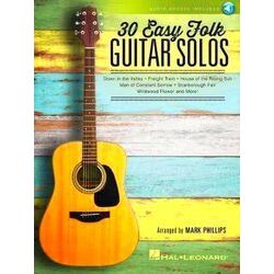 30 Easy Folk Guitar Solos