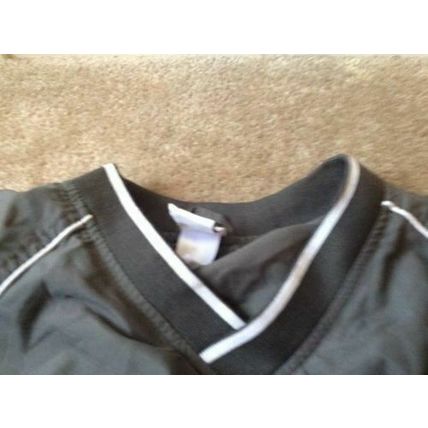 Badger Sport Men's Windbreaker Shirt Jacket Size XS Gray White