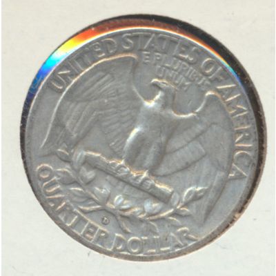 1962-D Silver (90%) Washington Quarter, Circulated, Ungraded