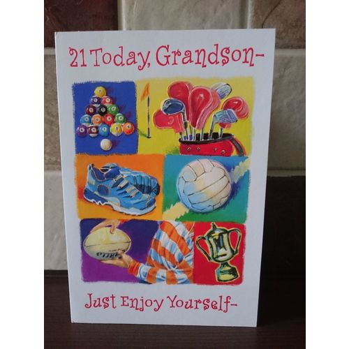 Grandson Birthday Card - Today, Grandson - 001