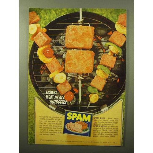 1964 SPAM Meat Ad - Easiest Meat in All Outdoors