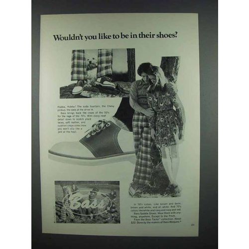 1972 Bass Ad - Wouldn't You Like To Be In Their Shoes?