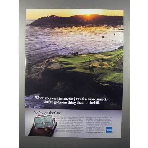 1980 American Express Card Ad - Stay A Few More Sunsets