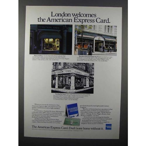 1980 American Express Card Ad - London Welcomes