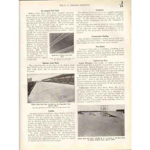 r c mahon company 1938 steel roof deck roofing vintage catalog