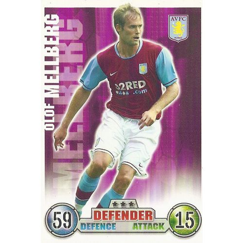 Topps Match Attax 2007/08 Cards: Aston Villa - Defender, Mellberg